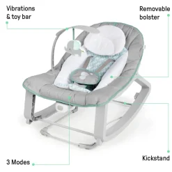 Bouncers & Baby Swings*Ingenuity Keep Cozy 3-in-1 Grow With Me Bounce and Rock Seat Weaver