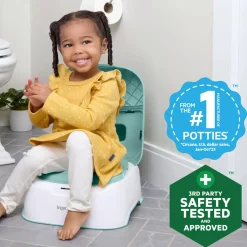 Toilet Training & Bedwetting*Ingenuity Prepare to Potty 3-in-1 Potty & Step Stool System Teal
