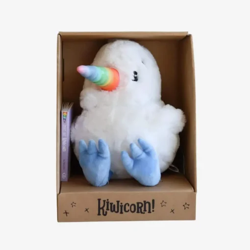 Books & Resources|Comforters & Soft Toys*Sleepy Kiwi Kiwicorn Plush Toy + Just Like Kiwicorn Board Book