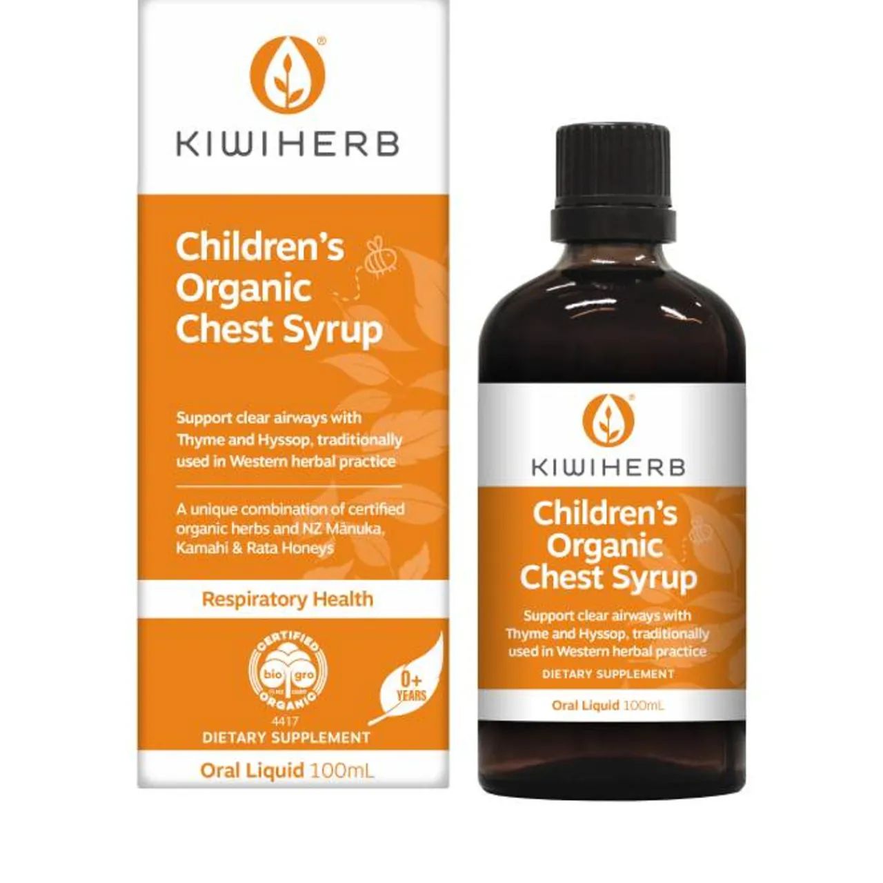 Cold & Flu*Kiwiherb Children's Organic Chest Syrup