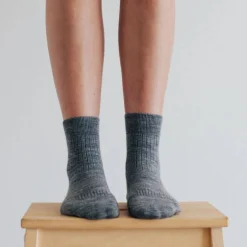 Gifts For Mum|Lounge Wear*Lamington Womens Crew Merino Socks - Rib