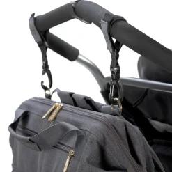 Nappy Bags & Backpacks|Nappy Bags & Backpacks*Lassig - Glam Goldie Twin Backpack Anthracite