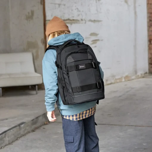 Kids Bags & Backpacks*Lassig - School Backpack Origin Bold - Clearance Black