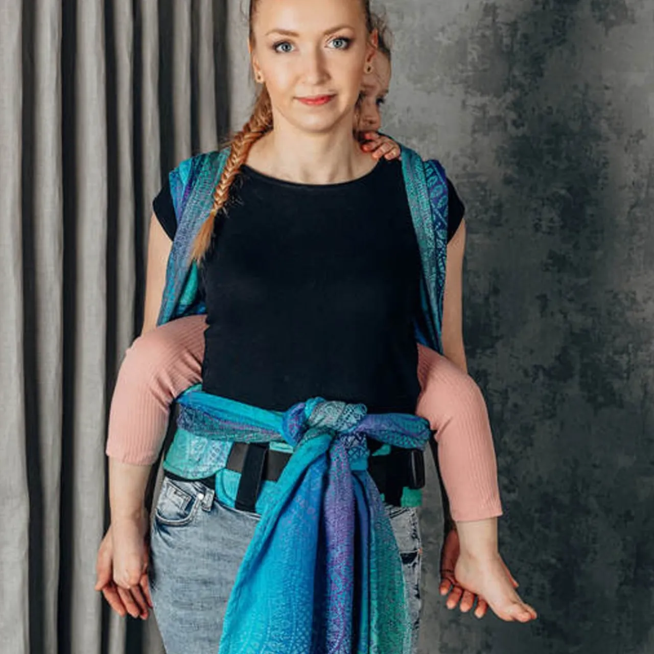 Half Buckle Carriers|Buckle Carriers*Lenny Lamb LennyHybrid Half Buckle - Jacquard - Preschool Size