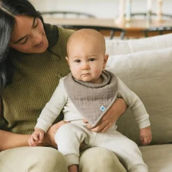 Bibs & Burp Cloths|Starting Solids*Little Unicorn - Cotton Muslin + Fleece Bandana Bib - 4 Pack
