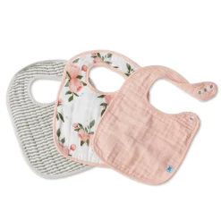 Starting Solids|Bibs & Burp Cloths*Little Unicorn - Muslin Classic Bib 3 pack