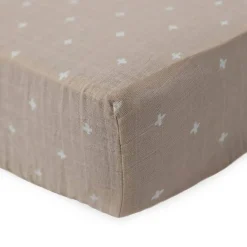 Cot Sheets*Little Unicorn - Muslin Fitted Cot Sheet - 132 x 71cm