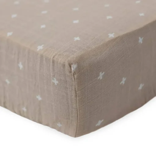 Cot Sheets*Little Unicorn - Muslin Fitted Cot Sheet - 132 x 71cm