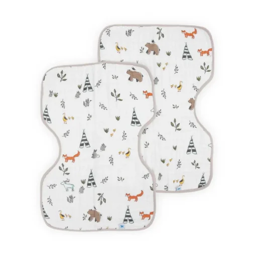 Bibs & Burp Cloths*Little Unicorn Muslin Burp Cloth 2 Pack