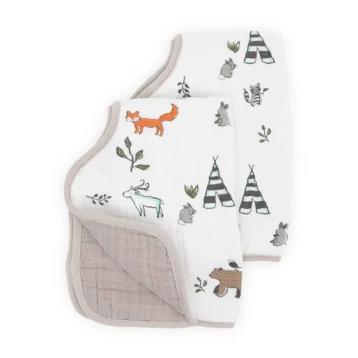 Bibs & Burp Cloths*Little Unicorn Muslin Burp Cloth 2 Pack