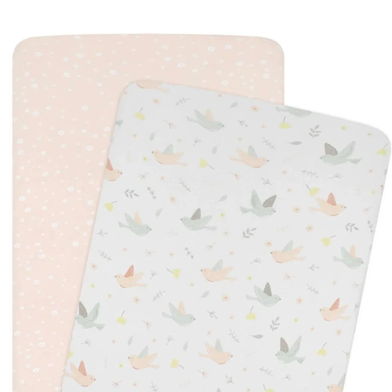 Cot Sheets|Bassinet & Co-Sleeper Bedding*Living Textiles Jersey Fitted Sheet 2pk - Discontinued