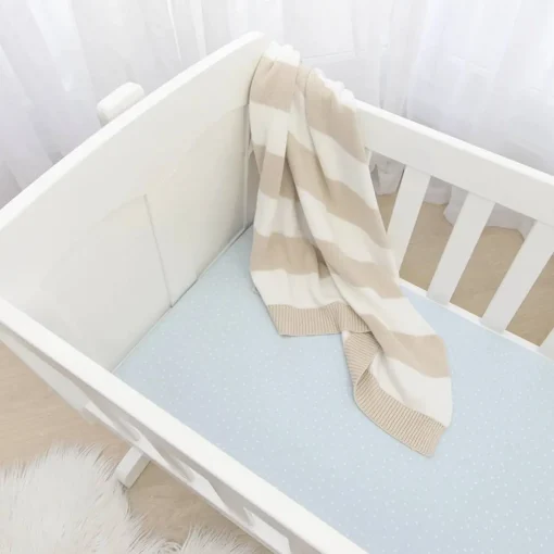 Cot Sheets|Bassinet & Co-Sleeper Bedding*Living Textiles Jersey Fitted Sheet 2pk - Discontinued