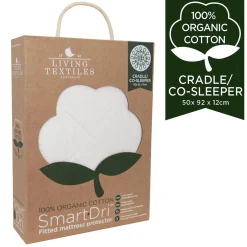 Mattress Protectors & Underlays|Bassinet & Co-Sleeper Bedding*Living Textiles Organic Smart-Dri Bassinet Protector