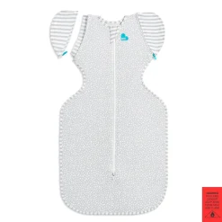 Fitted Swaddles*Love to Dream Swaddle Up 50:50 Transition Bag 1.0 tog Bamboo Grey Dot