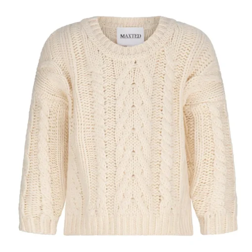 Tops & Pants*Maxted Mini Cable Pullover Ivory