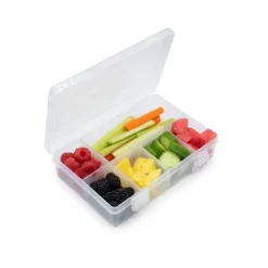 Lunchboxes, Snackboxes & Snack Bags*Melii 8 Compartment Snackle Box Clear
