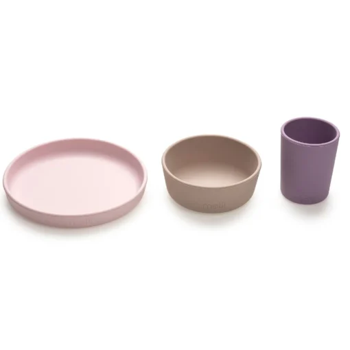 Bowls, Plates & Cutlery*Melii 3 Piece Silicone Feeding Set