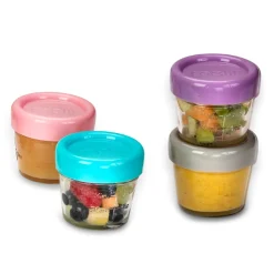 Lunchboxes, Snackboxes & Snack Bags|Starting Solids*Melii Glass Food Container - 6 Pack