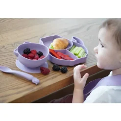 Bowls, Plates & Cutlery*Melii Silicone 5 Piece Feeding Gift Set - Cat
