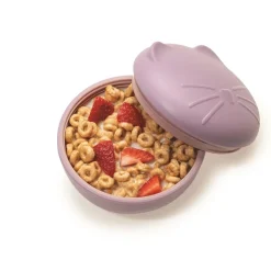 Bowls, Plates & Cutlery|Starting Solids*Melii Silicone Animal Bowl with Lid & Utensils