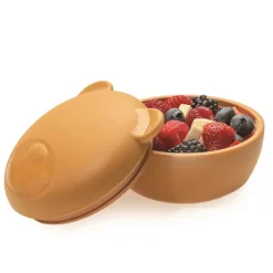 Bowls, Plates & Cutlery|Starting Solids*Melii Silicone Animal Bowl with Lid & Utensils