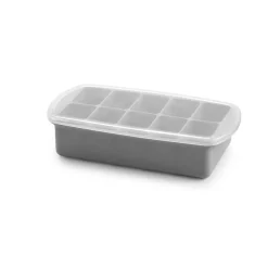 Starting Solids*Melii Silicone Baby Food Freezer Tray with Lid - Luxe Luxe Grey