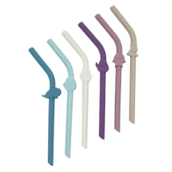 Drink Bottles & Travel Cups*Melii Silicone Luxe Animal Straws with Cleaning Brush