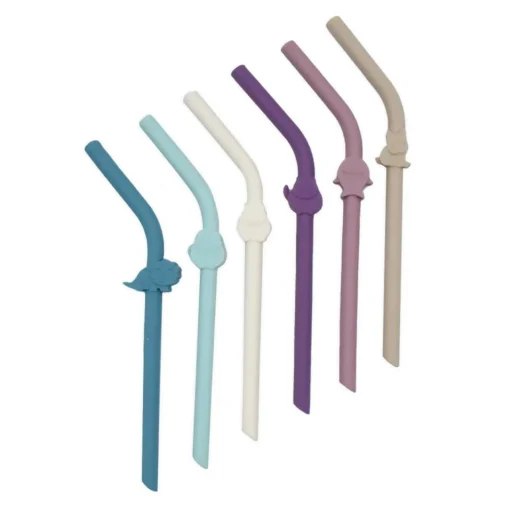 Drink Bottles & Travel Cups*Melii Silicone Luxe Animal Straws with Cleaning Brush