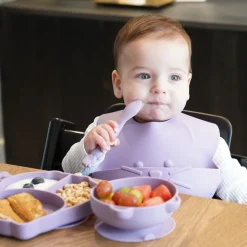 Bowls, Plates & Cutlery*Melii Silicone Spoons 4 Piece Animal Set