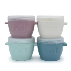 Lunchboxes, Snackboxes & Snack Bags|Lunch Boxes, Snack Boxes & Insulated Bags*Melii Snap & Go Pods 4 Pack - Luxe - 6 oz Luxe Multi