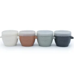 Lunchboxes, Snackboxes & Snack Bags|Starting Solids*Melii Snap & Go Pods 4 Pack - 4 oz