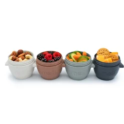 Lunchboxes, Snackboxes & Snack Bags|Starting Solids*Melii Snap & Go Pods 4 Pack - 4 oz