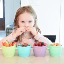 Lunchboxes, Snackboxes & Snack Bags|Starting Solids*Melii Snap & Go Pods 4 Pack - 6 oz Multicolour