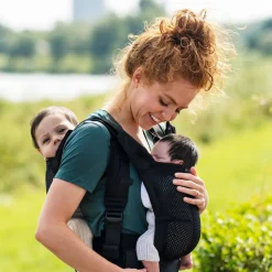 Twin Carriers*Minimonkey Mini Monkey Tandem Baby Carrier Black