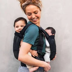 Twin Carriers*Minimonkey Mini Monkey Tandem Baby Carrier Black