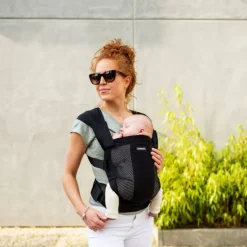 Buckle Carriers*Minimonkey Mesh Baby Carrier - Clearance Black