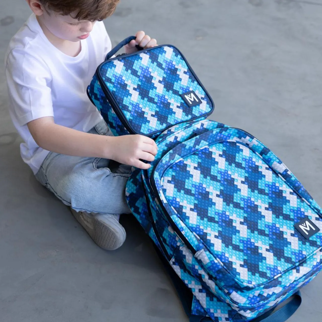 Kids Bags & Backpacks|School Bags*MontiiCo Junior Backpack Block Land