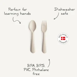 Bowls, Plates & Cutlery*Mushie Dinnerware Fork & Spoon Set