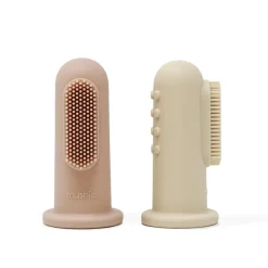 Teeth & Teethers*Mushie Silicone Finger Toothbrush 2pk