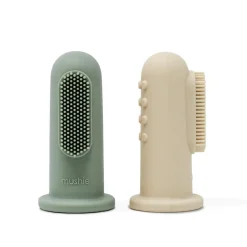 Teeth & Teethers*Mushie Silicone Finger Toothbrush 2pk