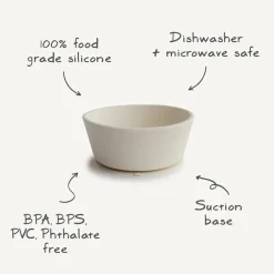 Bowls, Plates & Cutlery|Starting Solids*Mushie Silicone Suction Bowl