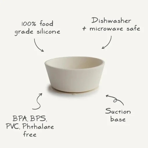 Bowls, Plates & Cutlery|Starting Solids*Mushie Silicone Suction Bowl
