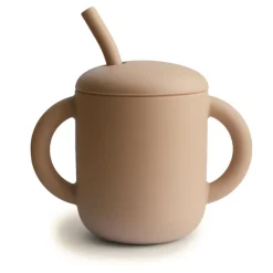 Sippy & Starter Cups*Mushie Silicone Training Cup & Straw