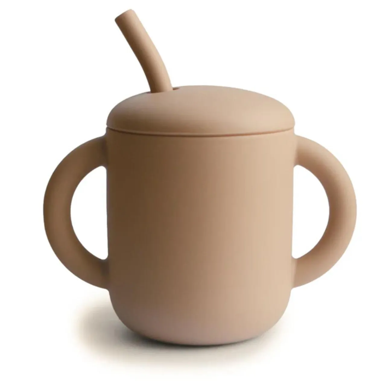 Sippy & Starter Cups*Mushie Silicone Training Cup & Straw