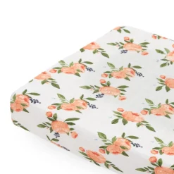 Change Mats & Baskets|Change Tables, Mats & Baskets*Little Unicorn Muslin Change Pad Cover - Discontinued packaging Watercolour Roses