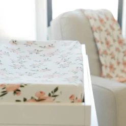 Change Mats & Baskets|Change Tables, Mats & Baskets*Little Unicorn Muslin Change Pad Cover - Discontinued packaging Watercolour Roses