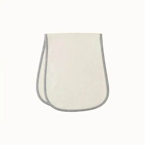 Bibs & Burp Cloths*Nature Baby Burp Cloth 2pk Natural/Grey Marl