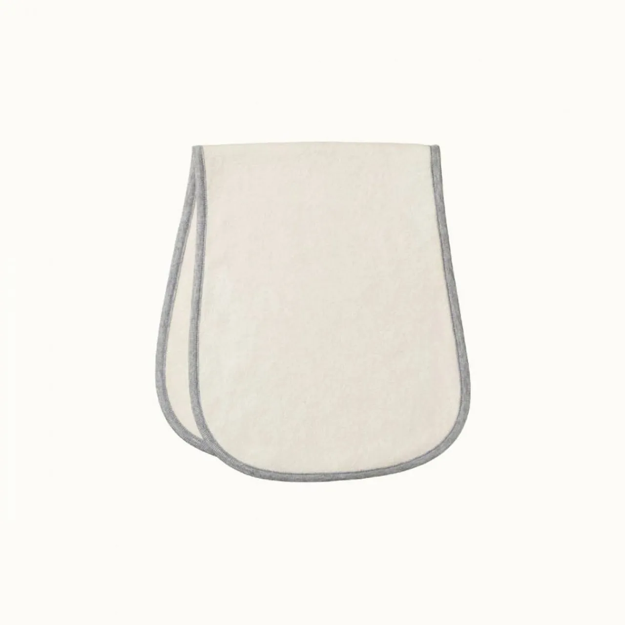 Bibs & Burp Cloths*Nature Baby Burp Cloth 2pk Natural/Grey Marl