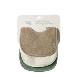 Bibs & Burp Cloths|Starting Solids*Nature Baby Dribble Bibs 3pk