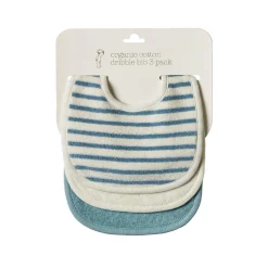 Bibs & Burp Cloths|Starting Solids*Nature Baby Dribble Bibs 3pk